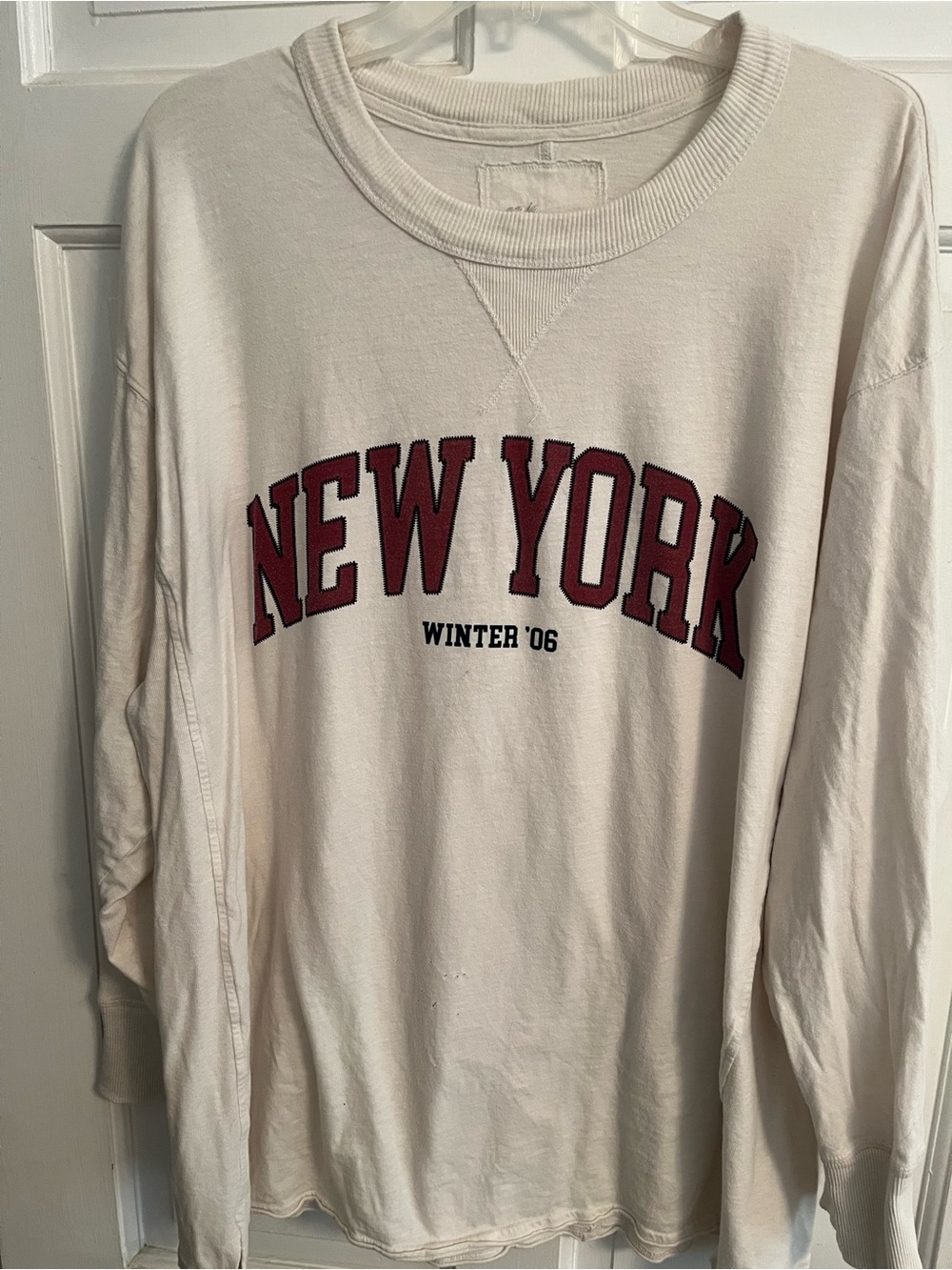 Aerie New York Winter '06 Long Sleeve Tee Shirt Sz XL